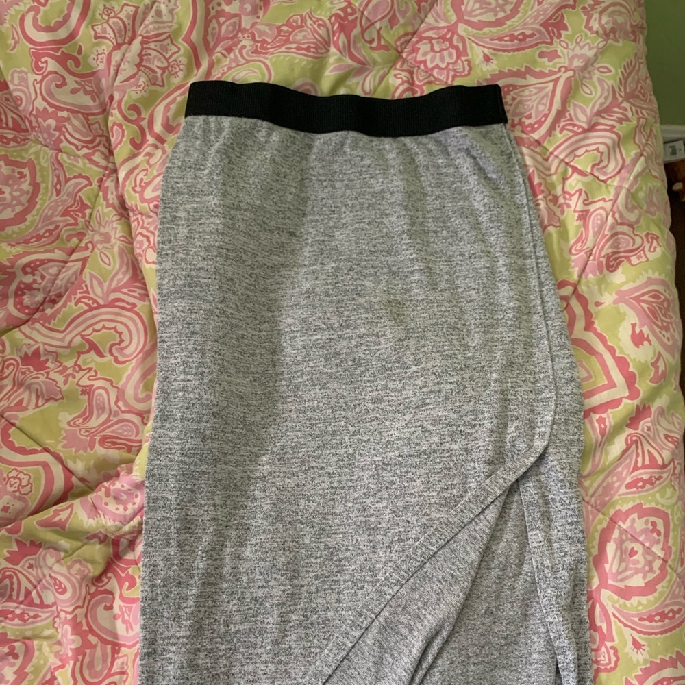 Gray Maxi Skirt